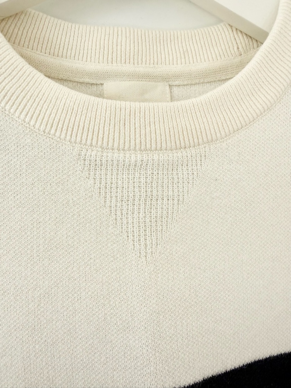 MOVING SALE | New H&M Men’s University Stripe Cotton Crewneck Sweater, Size M - Picture 2 of 5